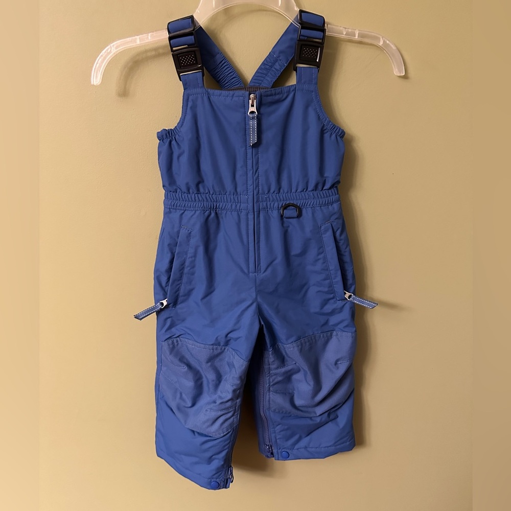 Lands End Blue Toddler Boys Snow Overalls‎ Size 2T